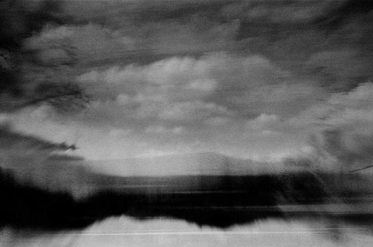 a break in the clouds - black and white photo - Elektyrxx